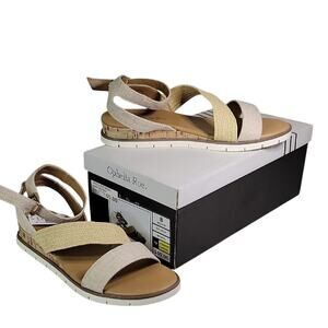 Ophelia Roe Union Natural Strappy Sandal Womens Size 8 NEW